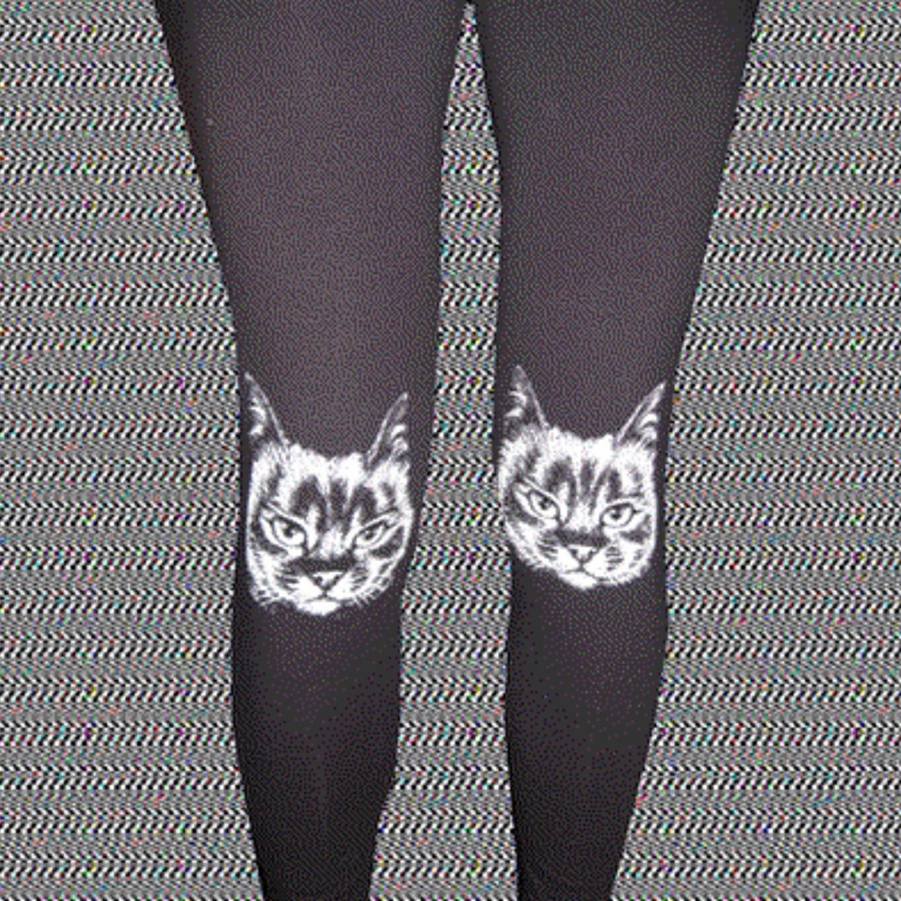 WOWCH Black Cat Leggings S